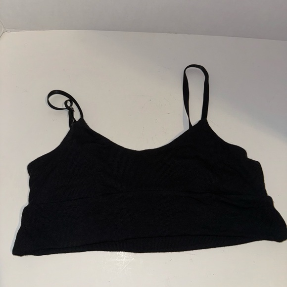 Athleta Well Rested Rib Sleep Bra Black M - Picture 2 of 8